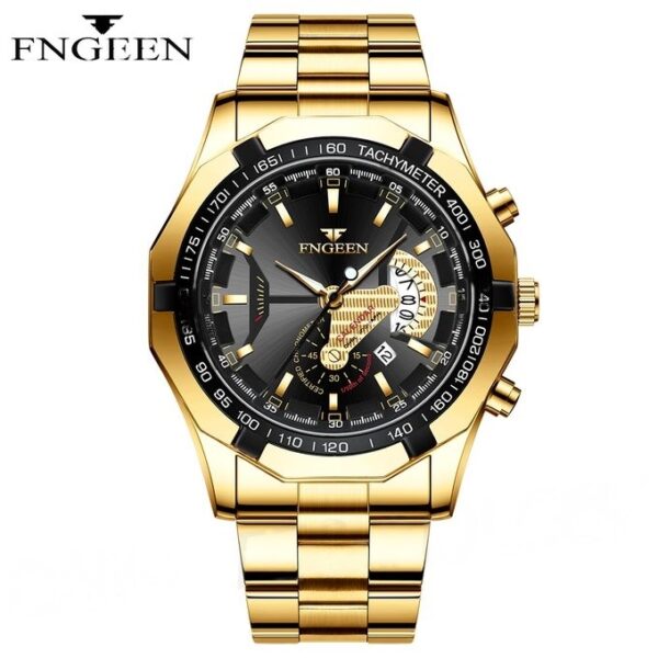 Sporty Waterproof Quartz Men's Watch